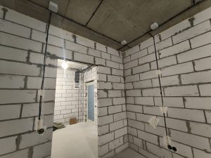 монтаж электропроводки в 3-комнатной квартире